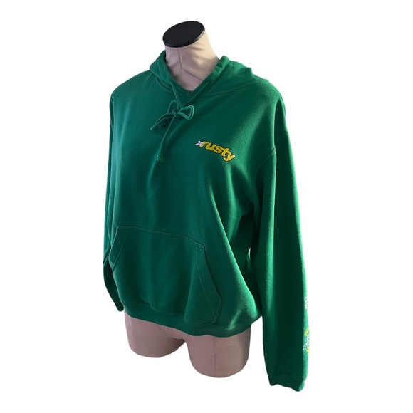 Rusty Jackets & Blazers - Vintage Y2K Green Rusty Hoodie